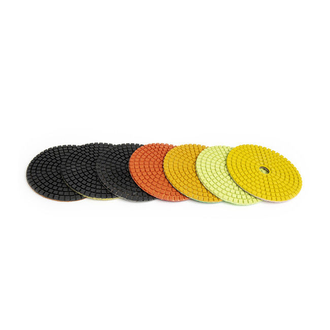 7 Steps Resin Bond Orbital Sander Diamond Pads Wet Polishing Pad